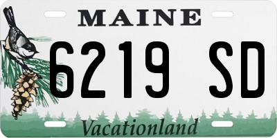 ME license plate 6219SD