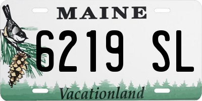 ME license plate 6219SL