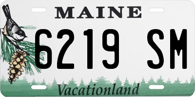 ME license plate 6219SM