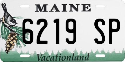 ME license plate 6219SP