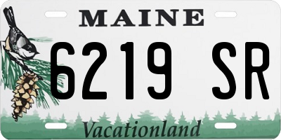 ME license plate 6219SR