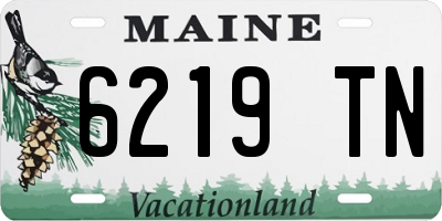 ME license plate 6219TN
