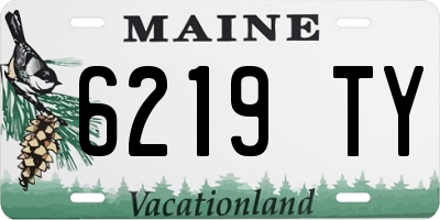 ME license plate 6219TY