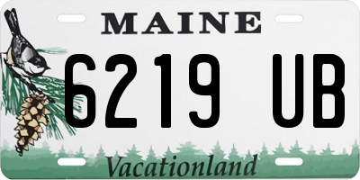ME license plate 6219UB