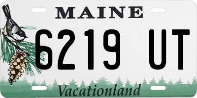 ME license plate 6219UT