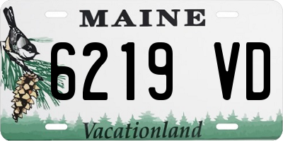 ME license plate 6219VD