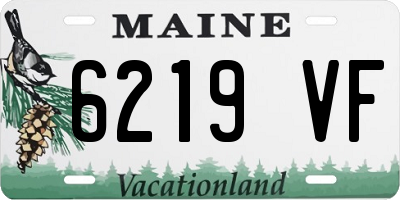 ME license plate 6219VF