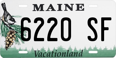 ME license plate 6220SF