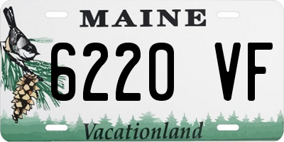 ME license plate 6220VF