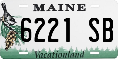 ME license plate 6221SB