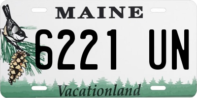 ME license plate 6221UN