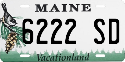ME license plate 6222SD