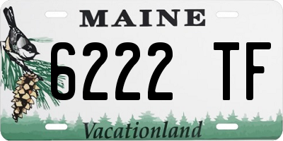ME license plate 6222TF