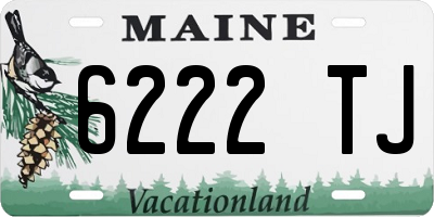 ME license plate 6222TJ