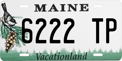 ME license plate 6222TP