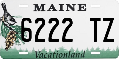 ME license plate 6222TZ