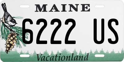 ME license plate 6222US