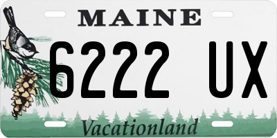 ME license plate 6222UX