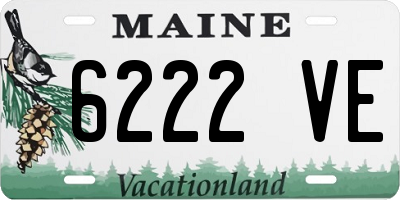 ME license plate 6222VE