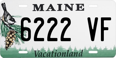 ME license plate 6222VF
