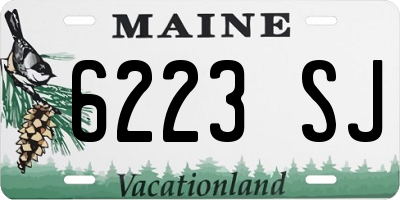 ME license plate 6223SJ