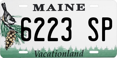 ME license plate 6223SP