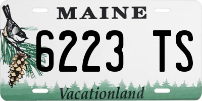 ME license plate 6223TS