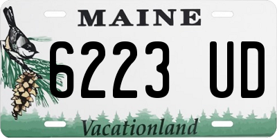 ME license plate 6223UD