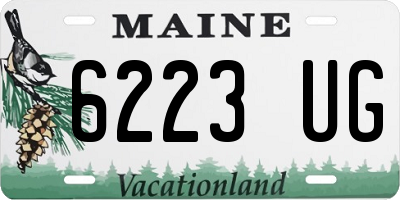 ME license plate 6223UG