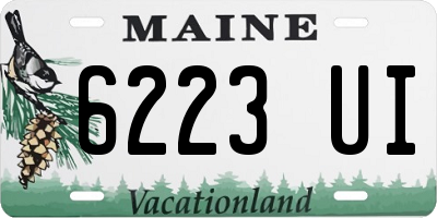 ME license plate 6223UI