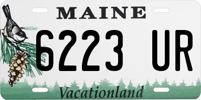 ME license plate 6223UR