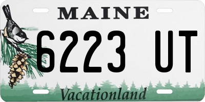 ME license plate 6223UT