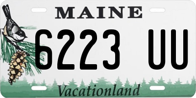 ME license plate 6223UU