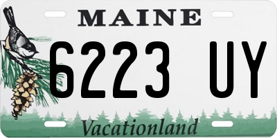 ME license plate 6223UY