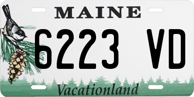 ME license plate 6223VD