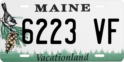 ME license plate 6223VF