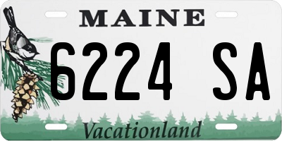 ME license plate 6224SA