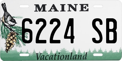 ME license plate 6224SB