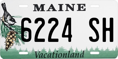 ME license plate 6224SH