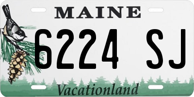 ME license plate 6224SJ