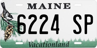 ME license plate 6224SP