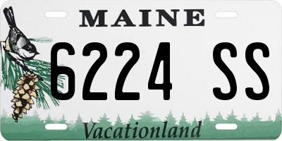 ME license plate 6224SS
