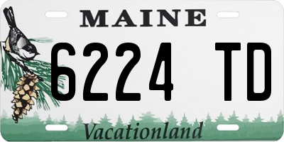 ME license plate 6224TD