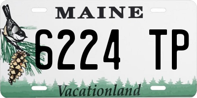 ME license plate 6224TP