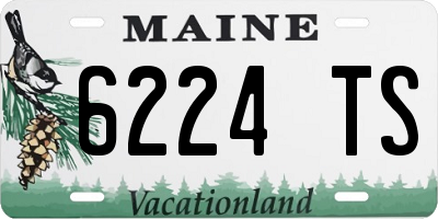 ME license plate 6224TS