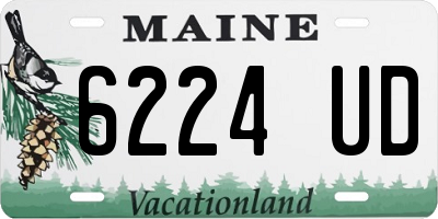 ME license plate 6224UD