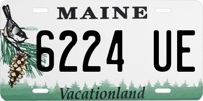 ME license plate 6224UE