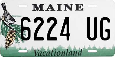 ME license plate 6224UG