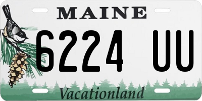 ME license plate 6224UU