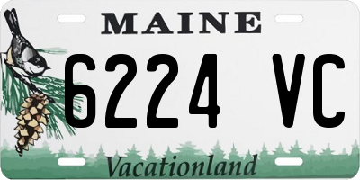 ME license plate 6224VC